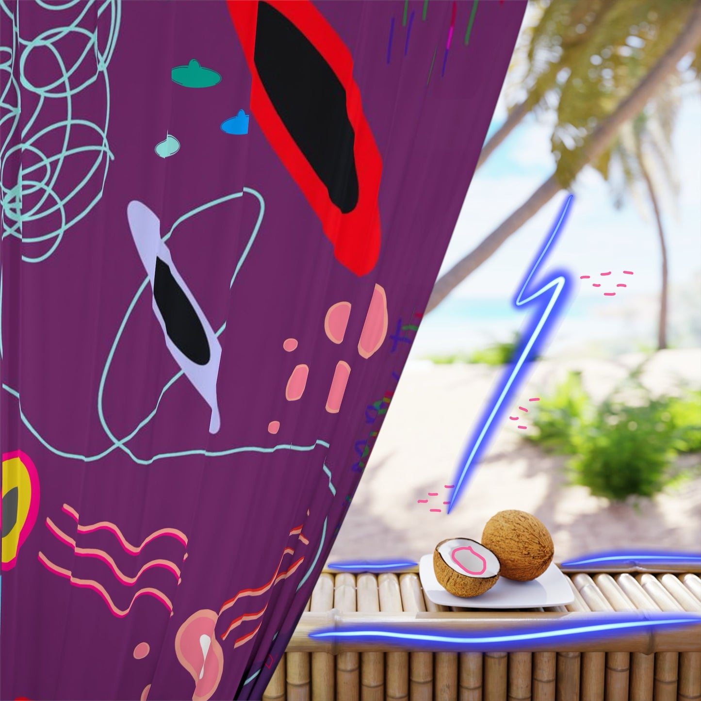 "Almost There" Window Curtain