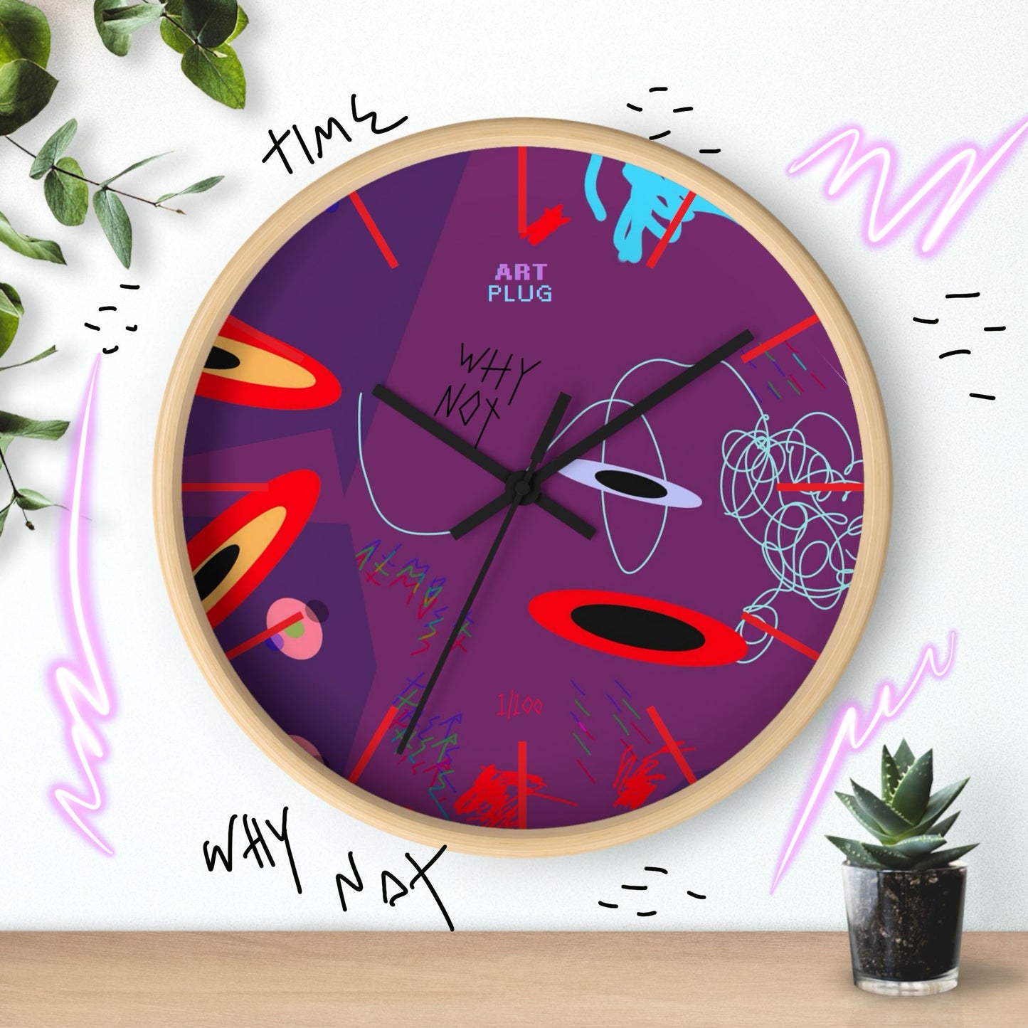 "Almost There" Wall Clock