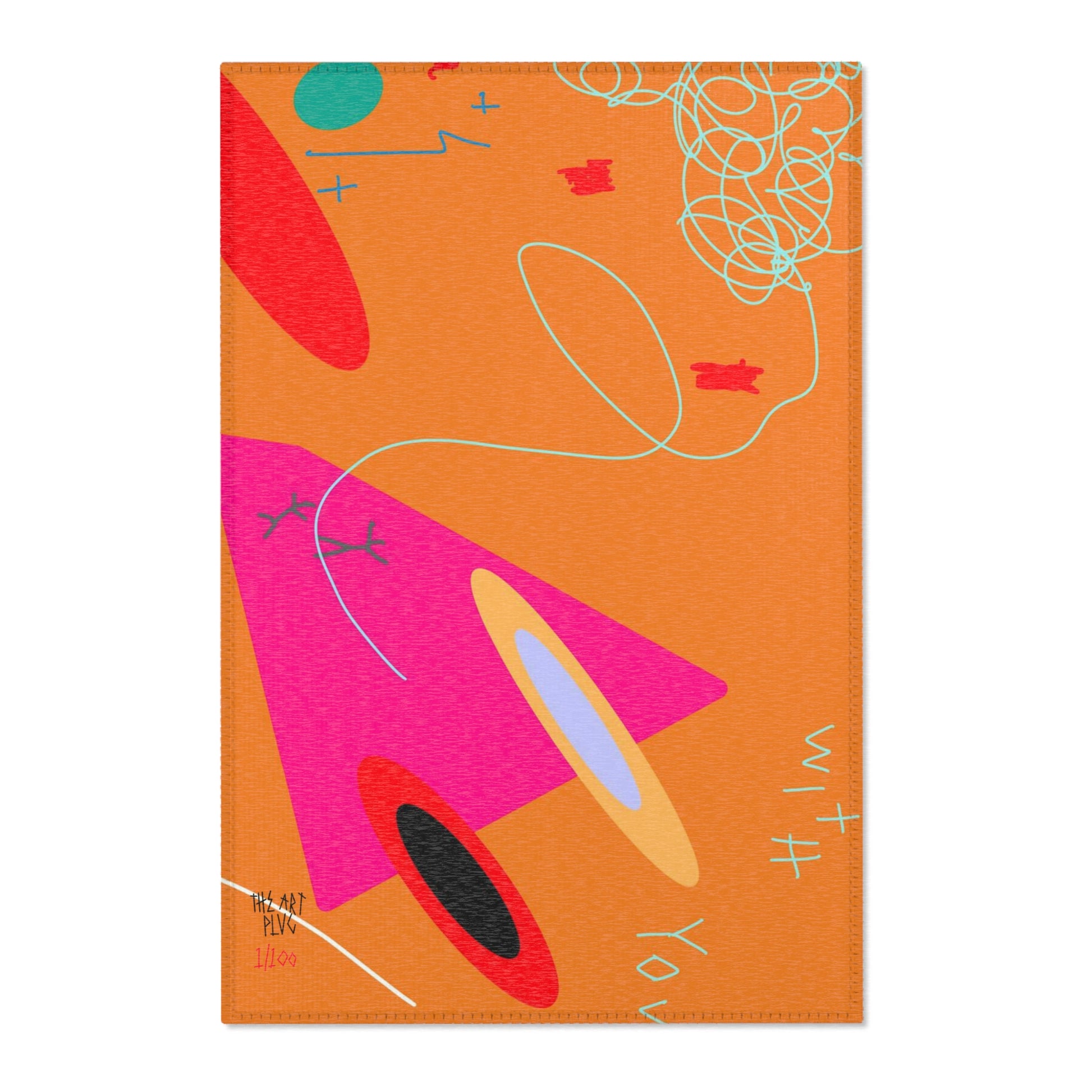 "With You" Area Rug - THE ART PLUG SHOP