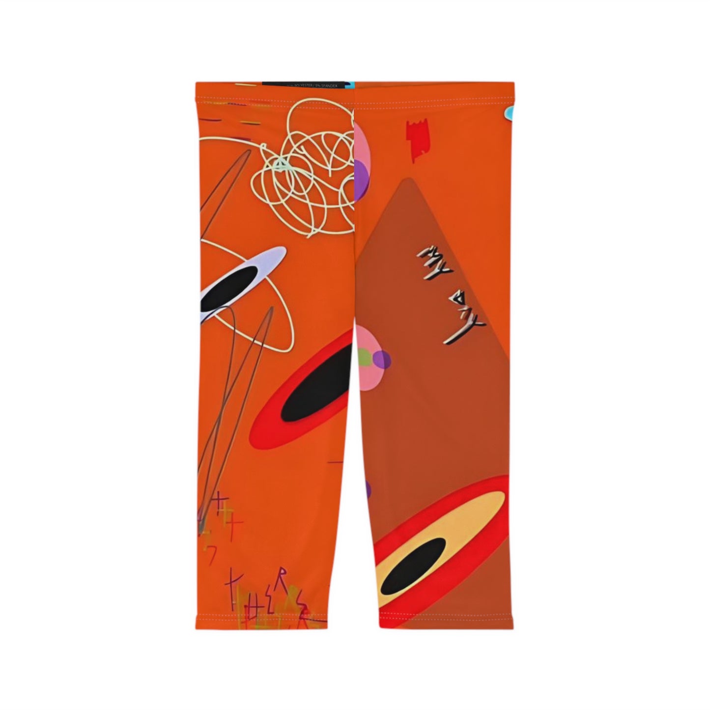 "Sketchy" Capri Leggings - THE ART PLUG SHOP