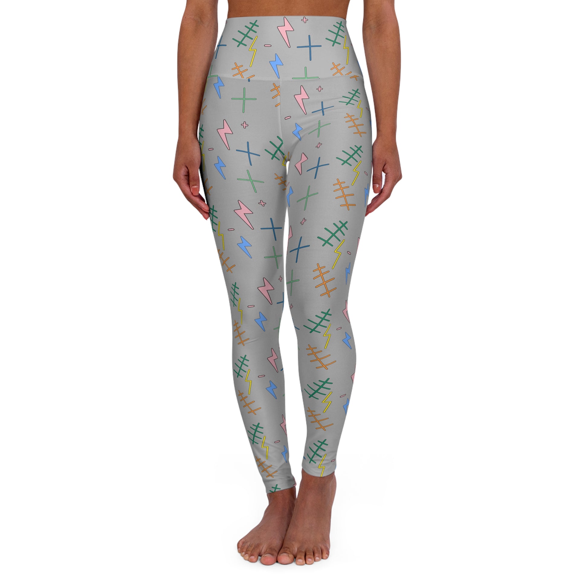 “Tap Bolta” High-Waisted Leggings - THE ART PLUG SHOP