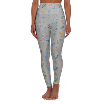 “Tap Bolta” High-Waisted Leggings - THE ART PLUG SHOP