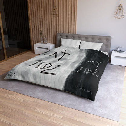 “Cat Side, My Side” Duvet Cover - THE ART PLUG SHOP