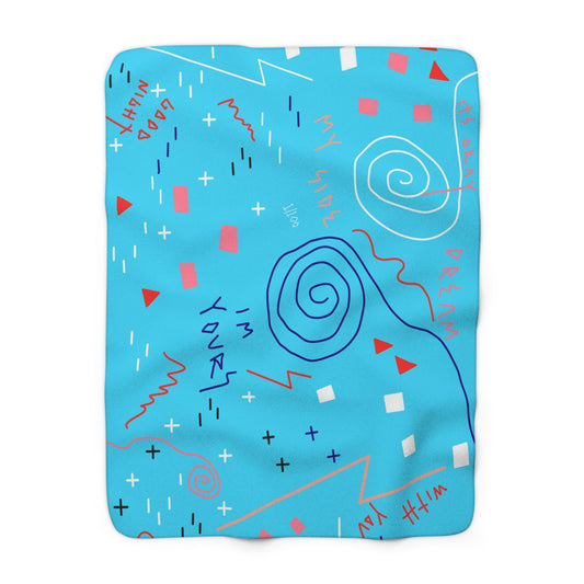 "Dream On" Sherpa Blanket