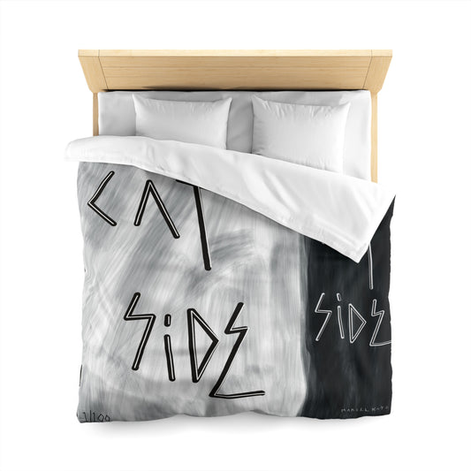 “Cat Side, My Side” Duvet Cover - THE ART PLUG SHOP
