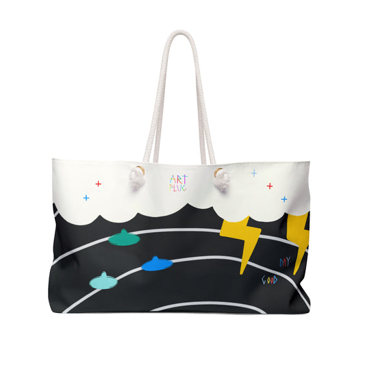 "Storm Surge" Weekender Bag - THE ART PLUG SHOP