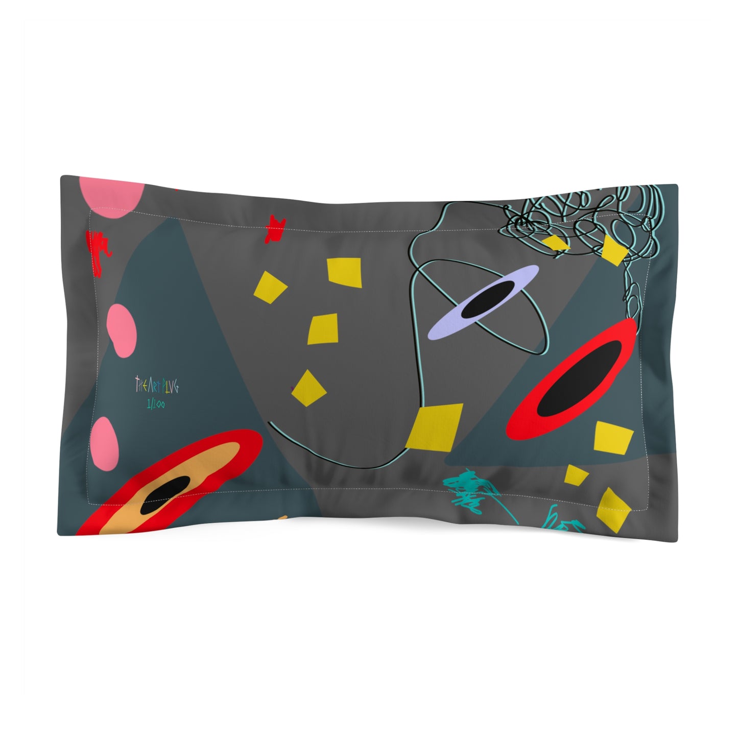 "Grey Matter" Pillow Sham
