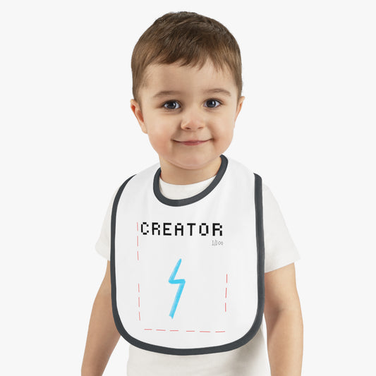 “Creator” Baby Jersey Bib - THE ART PLUG SHOP