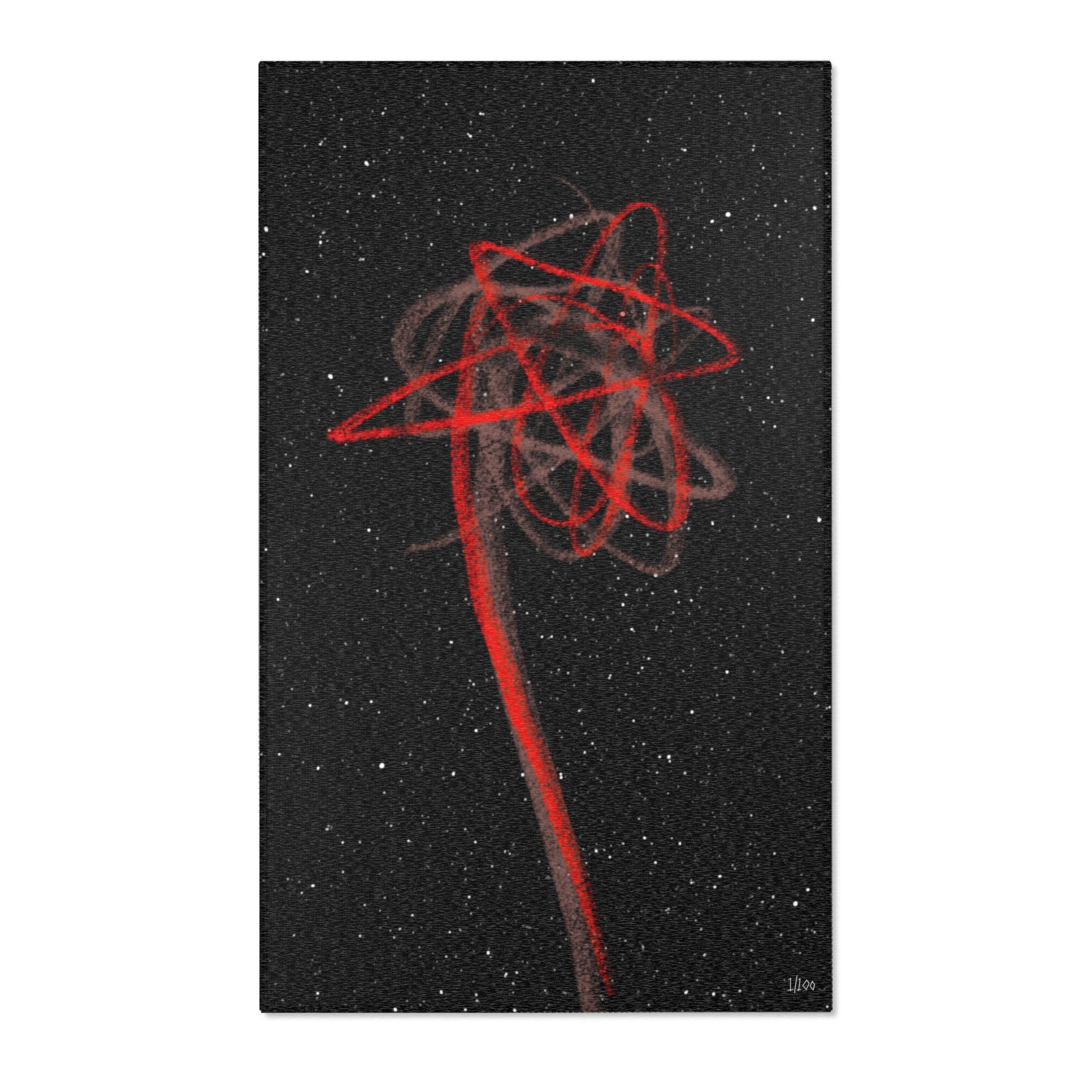 "Cosmic Flower" Area Rug - THE ART PLUG SHOP