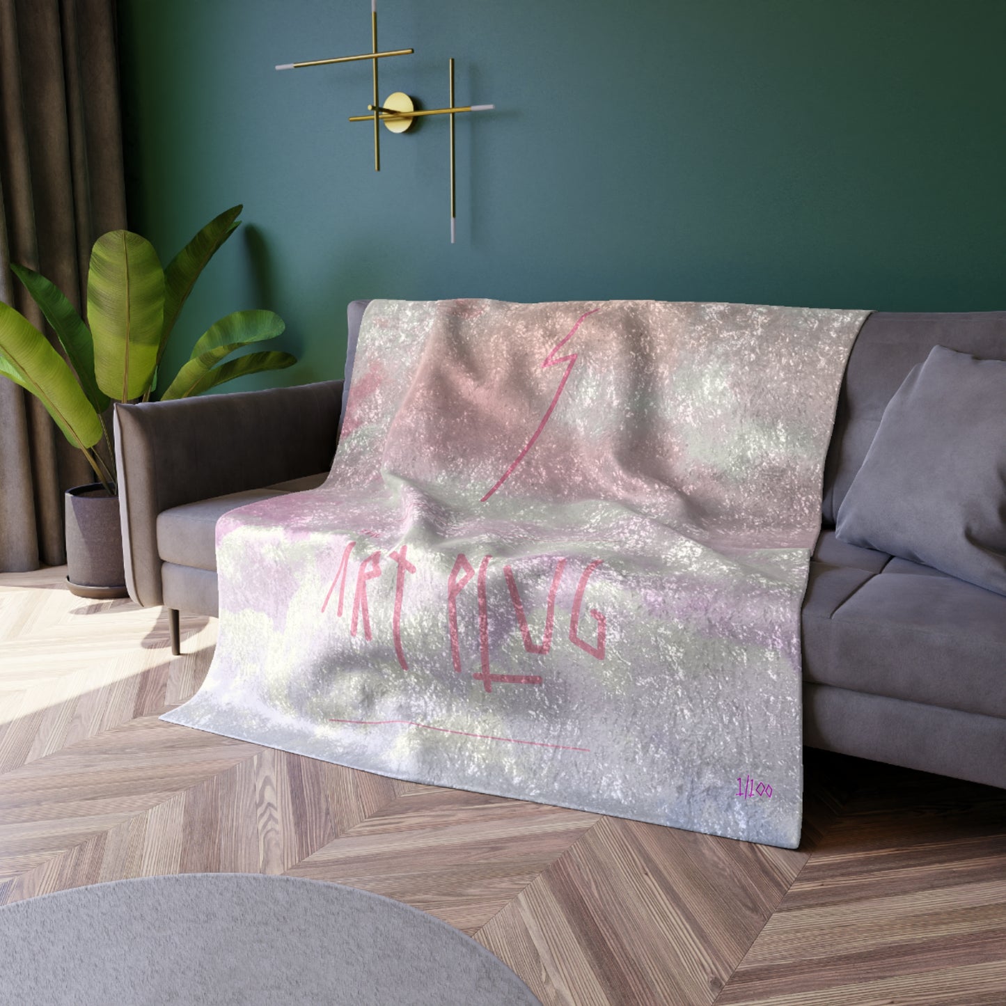 “ArtPlug” Velvet Blanket - THE ART PLUG SHOP