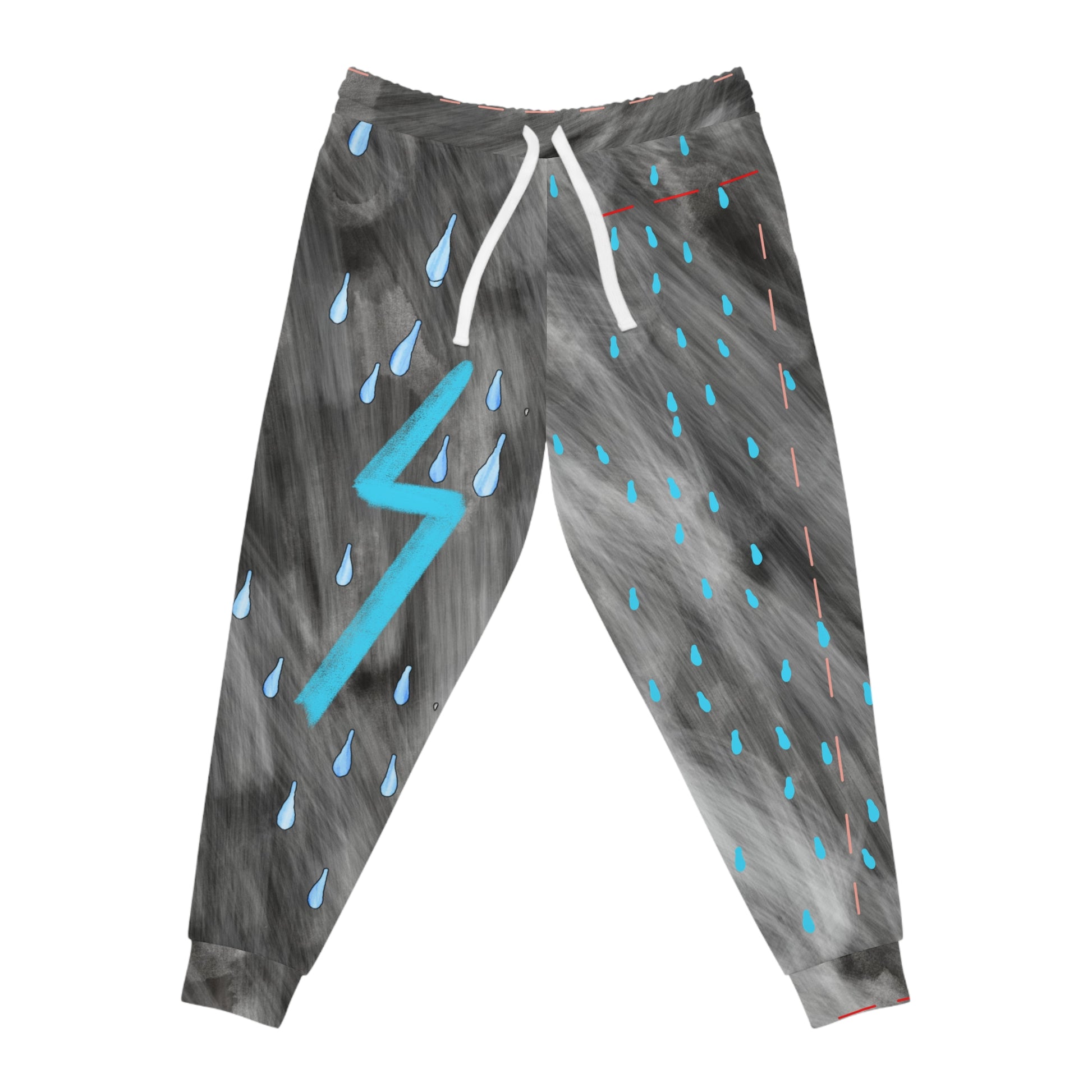 “Rain Drop” Athletic Joggers - THE ART PLUG SHOP
