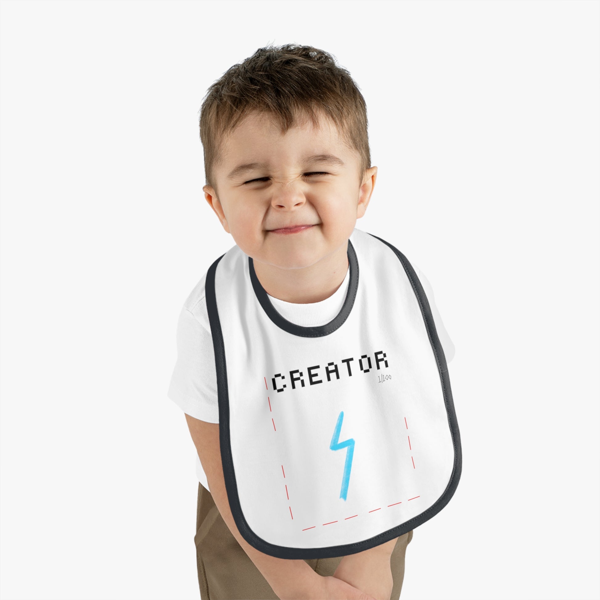 “Creator” Baby Jersey Bib - THE ART PLUG SHOP