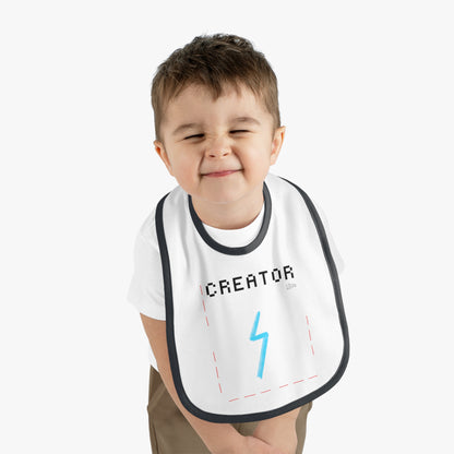 “Creator” Baby Jersey Bib - THE ART PLUG SHOP