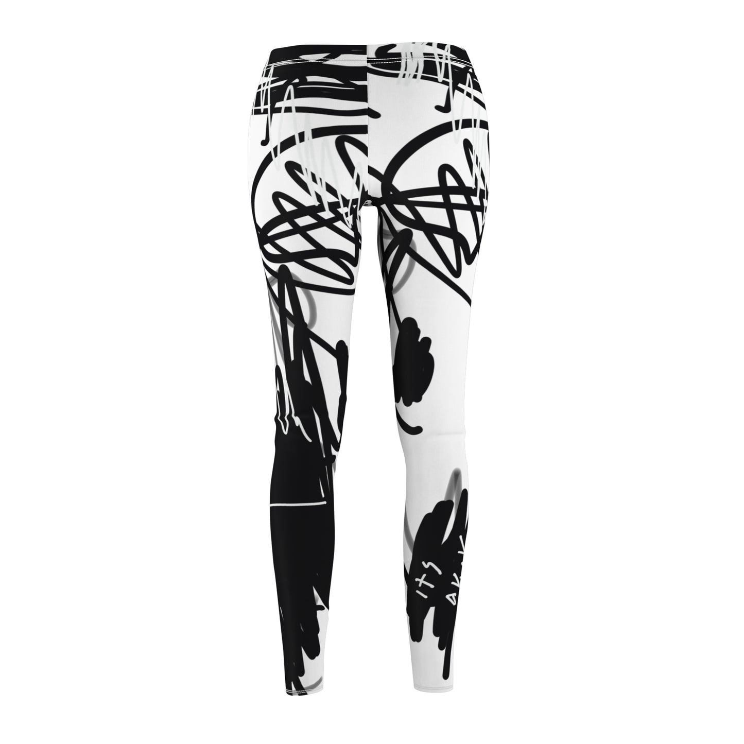 "Scribble" Casual Leggings - THE ART PLUG SHOP