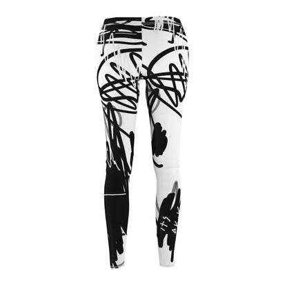 "Scribble" Casual Leggings - THE ART PLUG SHOP