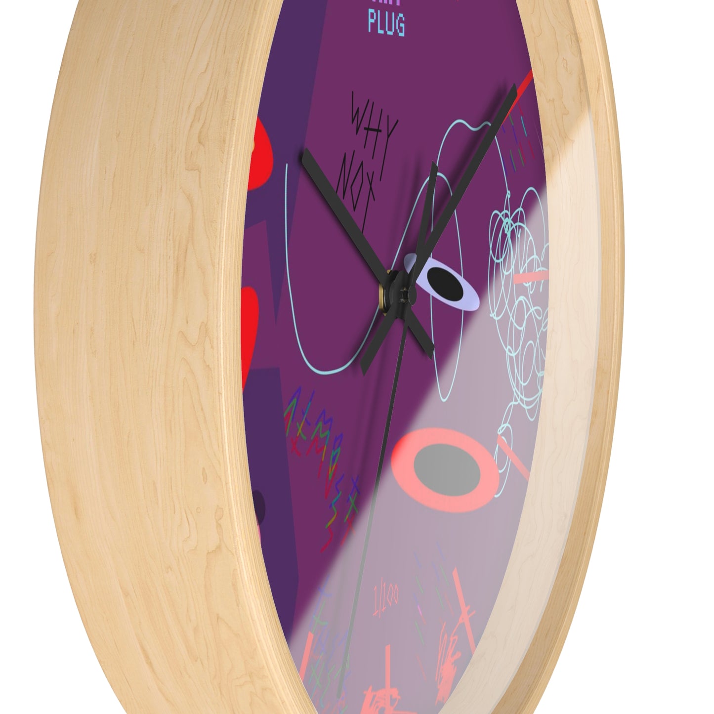 "Almost There" Wall Clock - THE ART PLUG SHOP