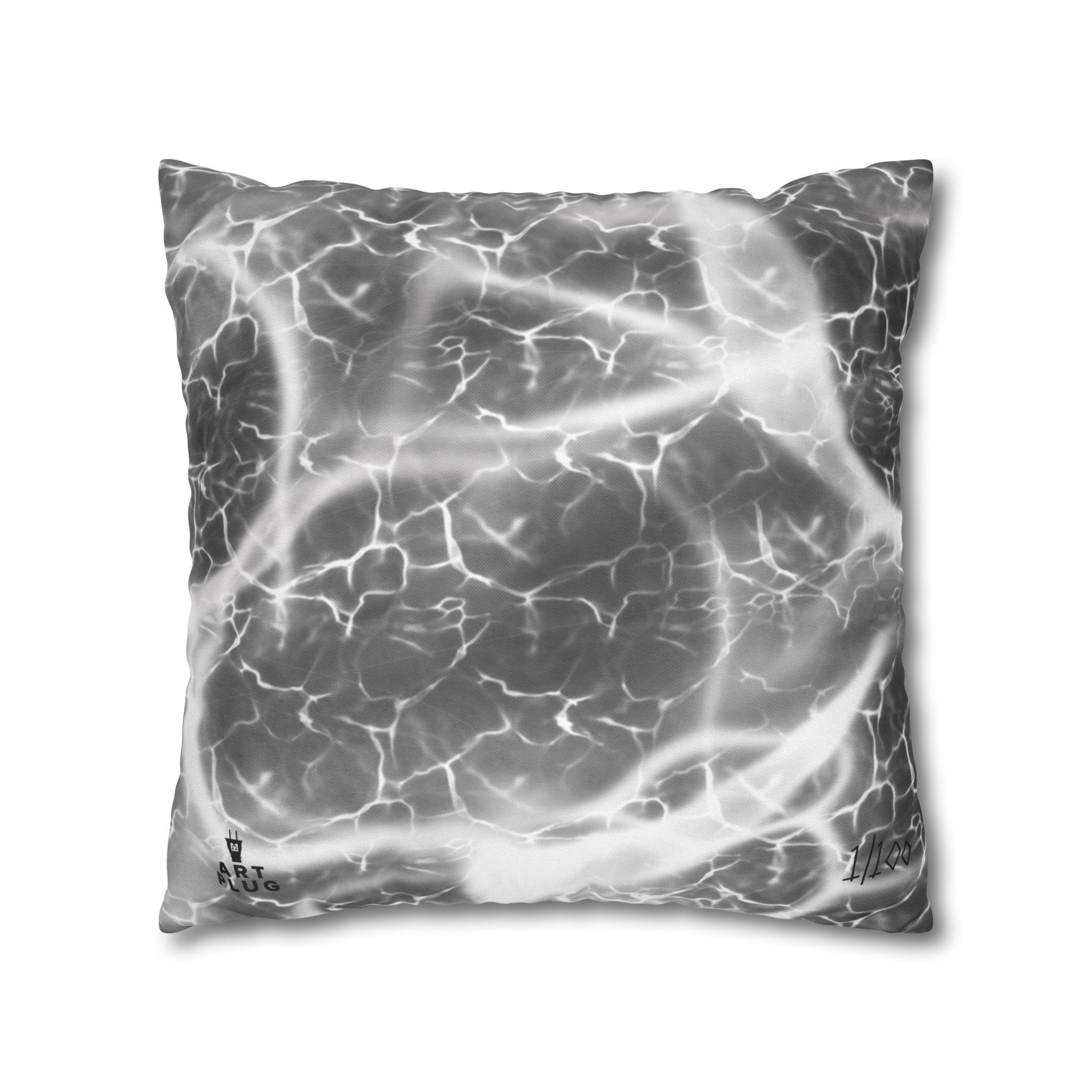 "Marble Shock" Square Pillowcase - THE ART PLUG SHOP