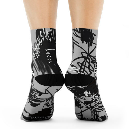 "Scribble" Socks - THE ART PLUG SHOP