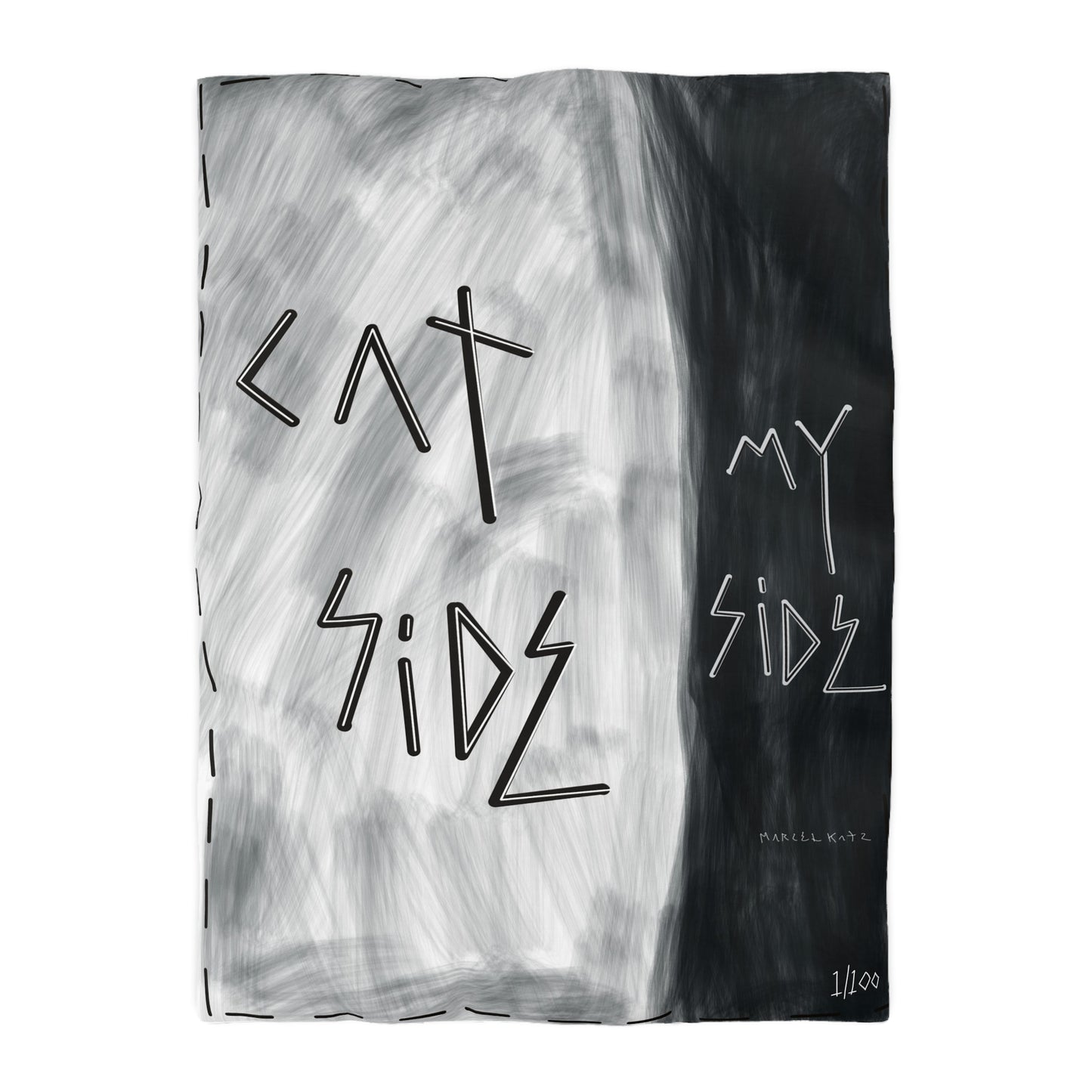 "Cat Side My Side" Duvet Cover