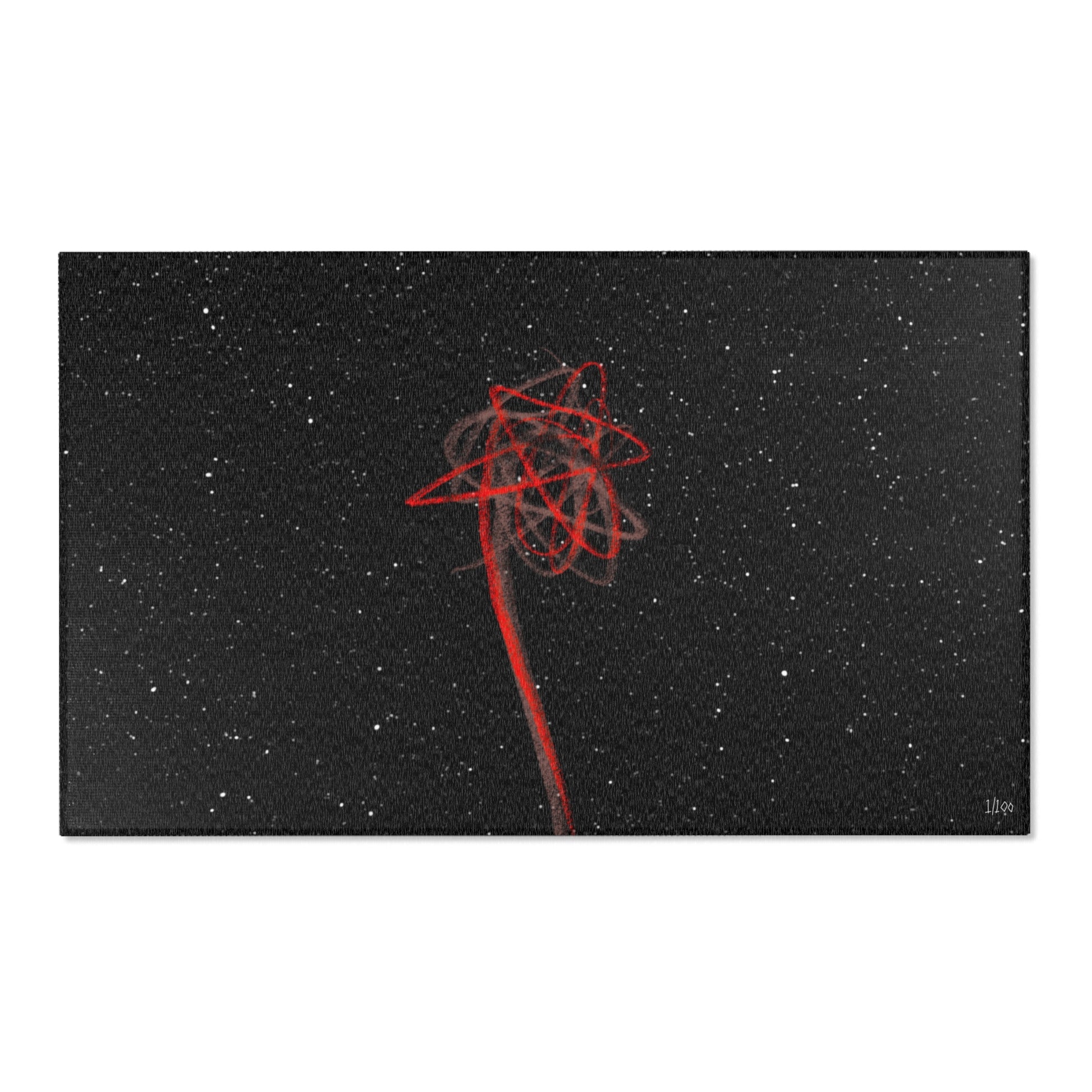 "Cosmic Flower" Area Rug - THE ART PLUG SHOP