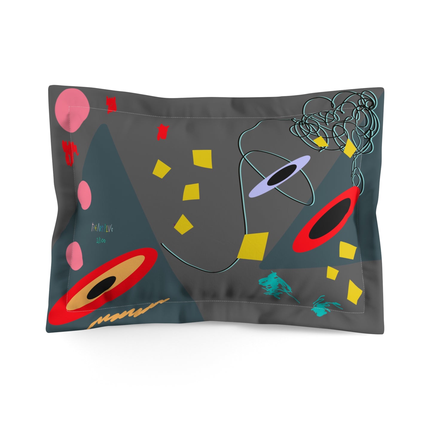 "Grey Matter" Pillow Sham