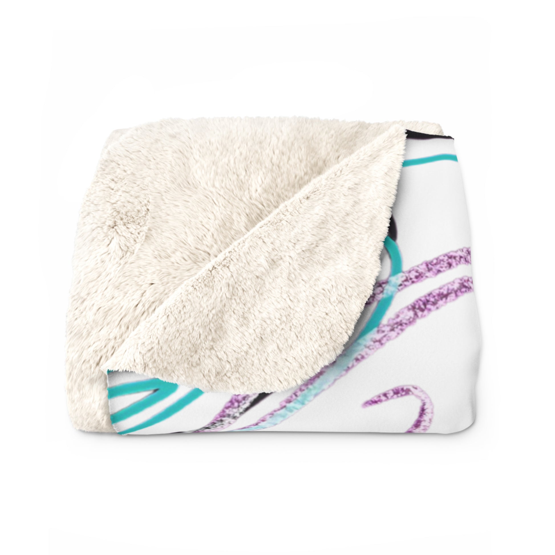 "Hold On" Sherpa Blanket - THE ART PLUG SHOP