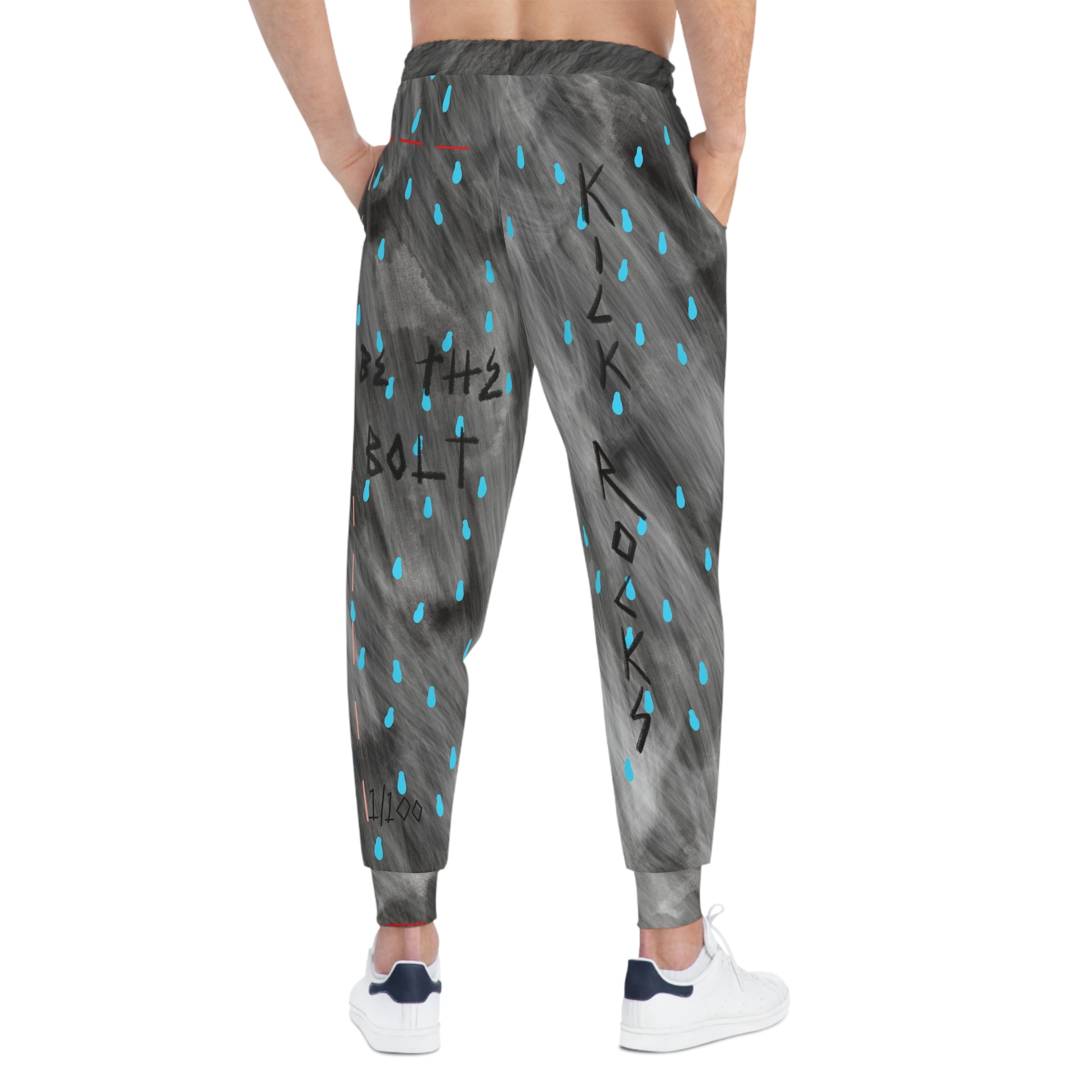 “Rain Drop” Athletic Joggers - THE ART PLUG SHOP