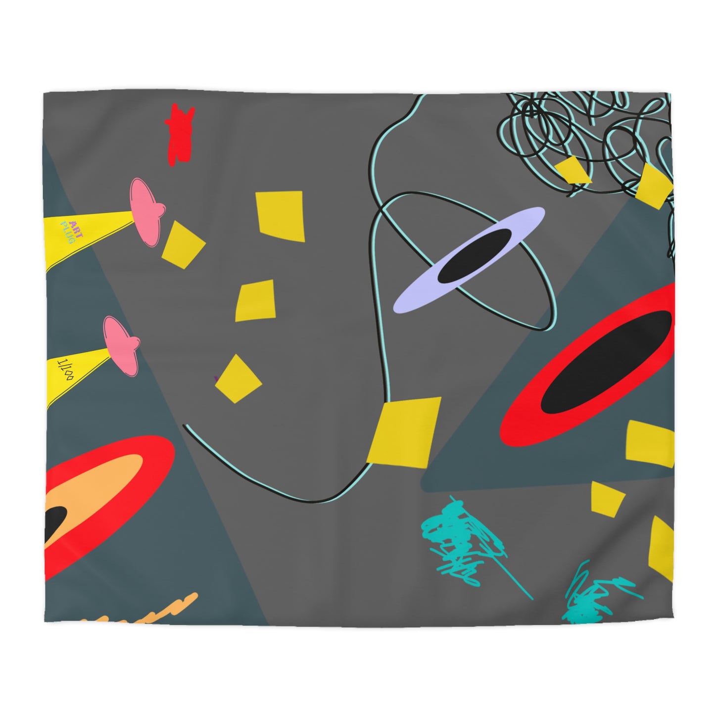 "Grey Matter" Duvet Cover