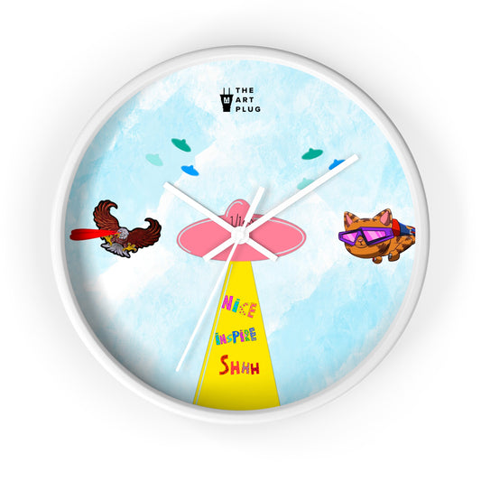 "Abducted" Wall Clock - THE ART PLUG SHOP
