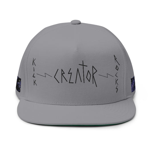 "Creator" Flat Bill Cap - THE ART PLUG SHOP