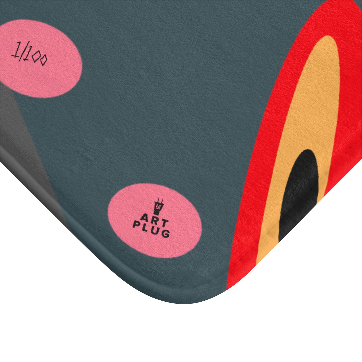 "Grey Matter" Bath Mat - THE ART PLUG SHOP