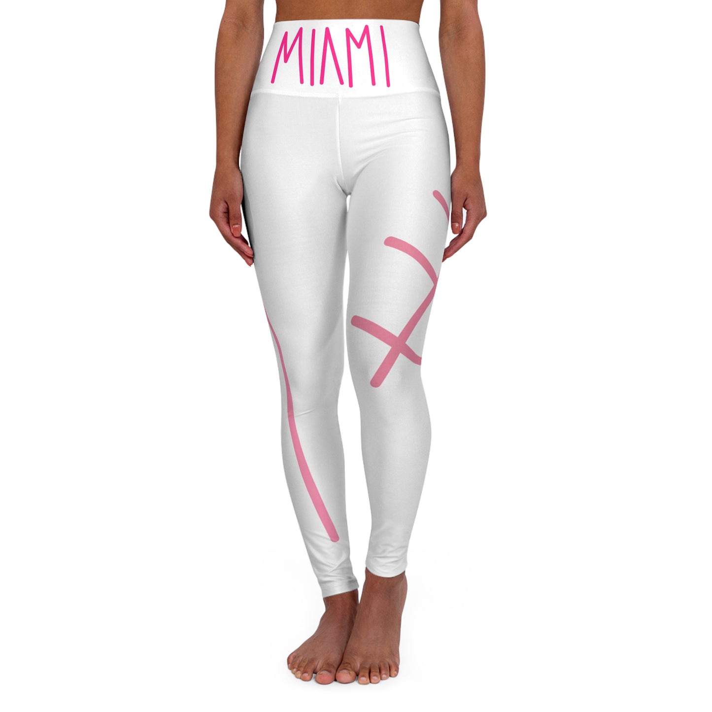 “Stiches” High-Waisted Leggings - THE ART PLUG SHOP