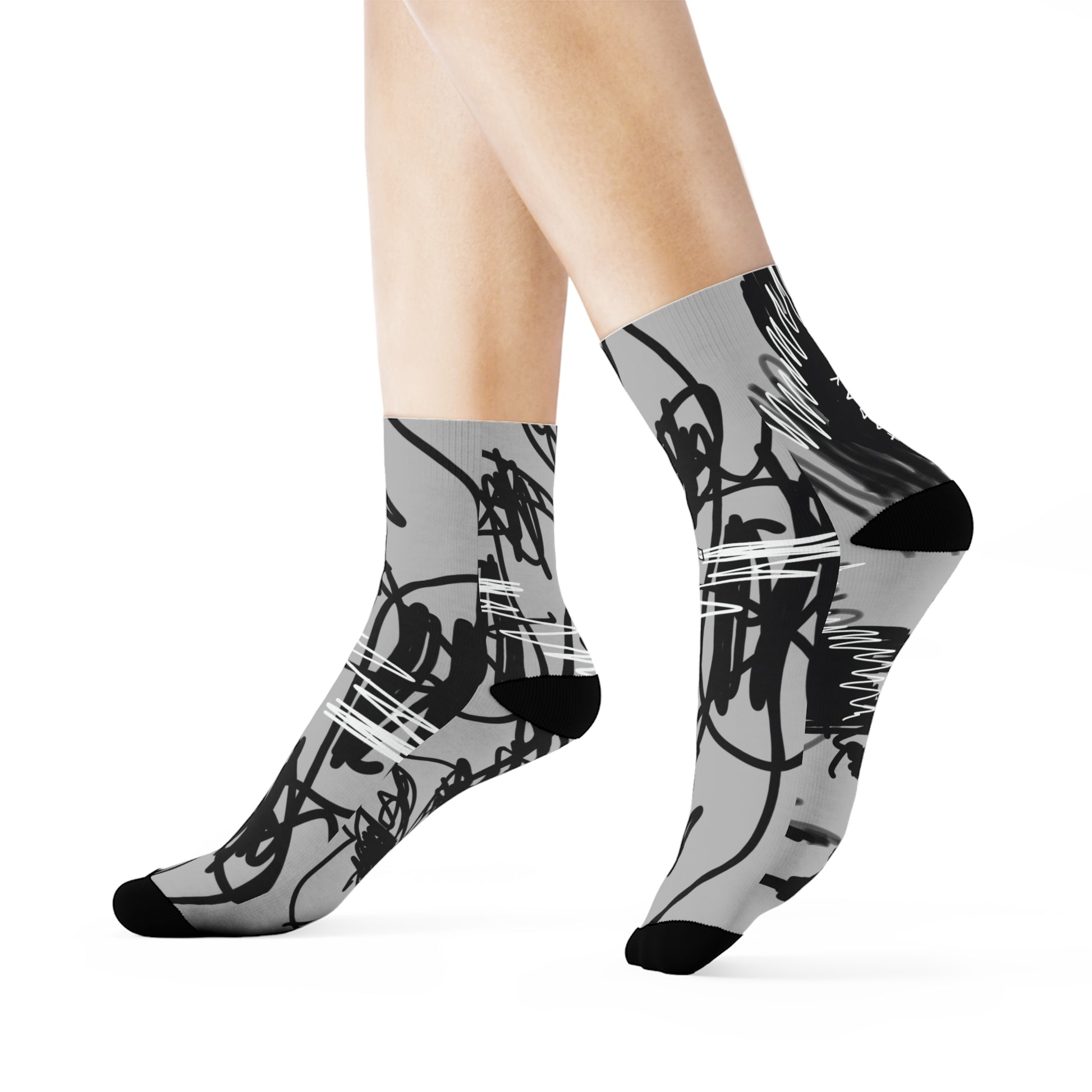 "Scribble" Socks - THE ART PLUG SHOP