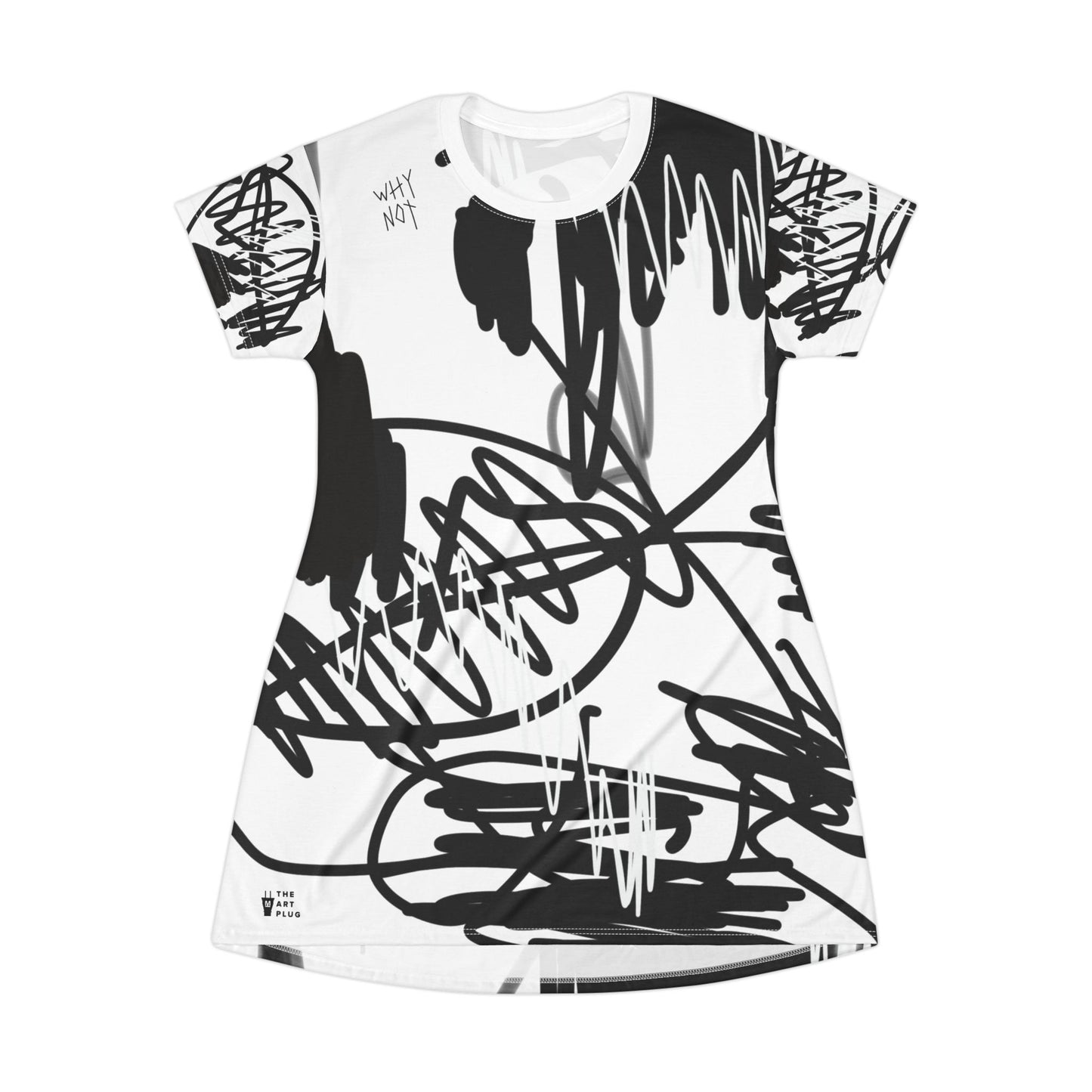"Scribble" T-Shirt Dress