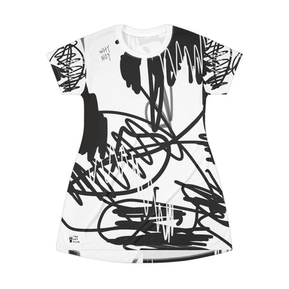 "Scribble" T-Shirt Dress