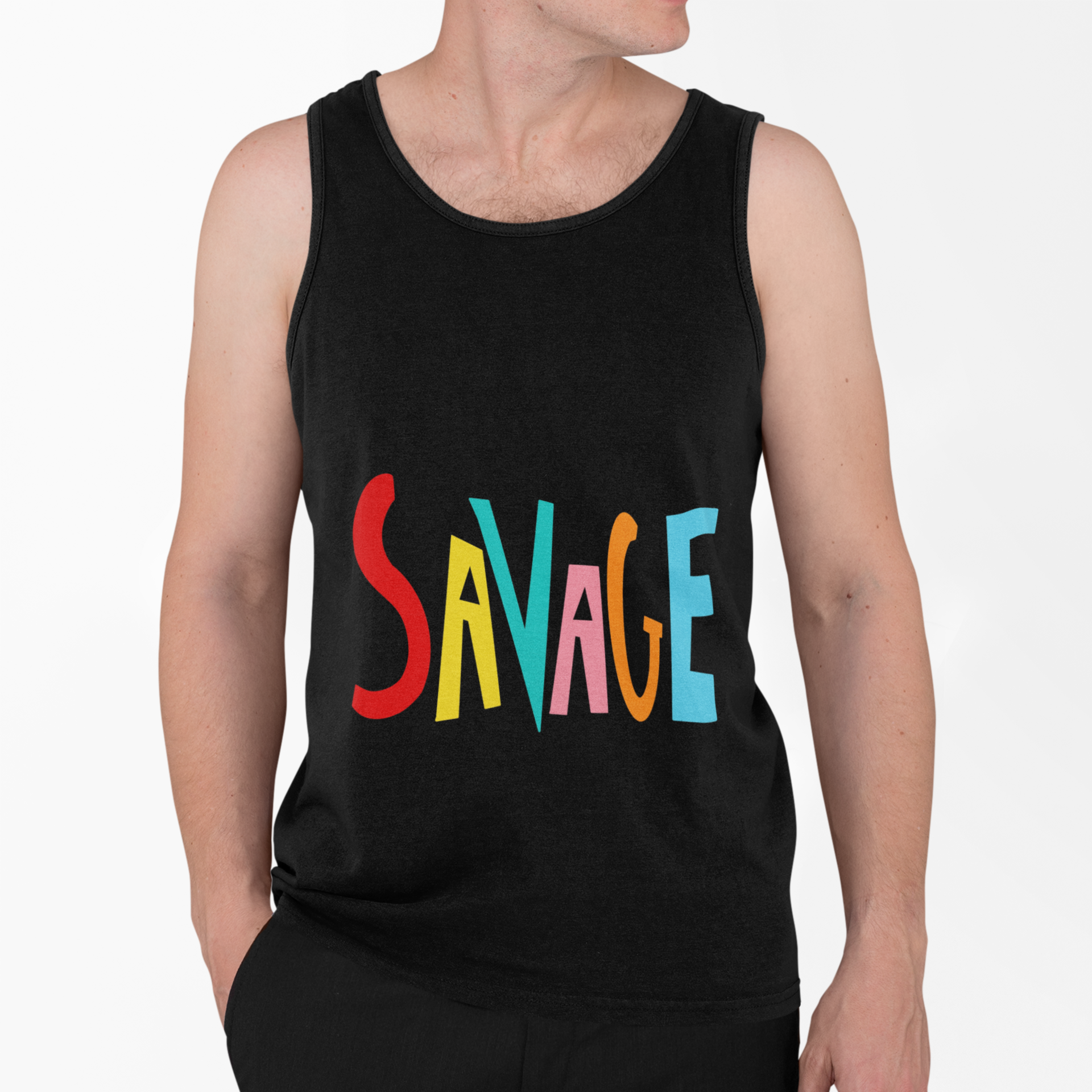 “Savage” Tank Top - THE ART PLUG SHOP