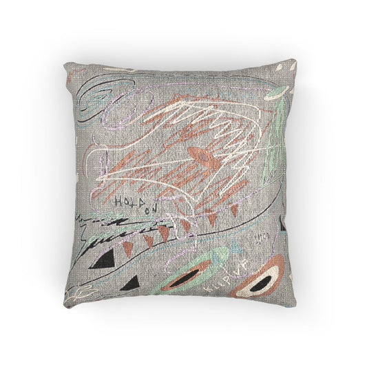 "Hold On" Woven Pillow