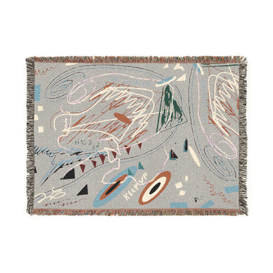 "Hold On" Woven Blanket - THE ART PLUG SHOP