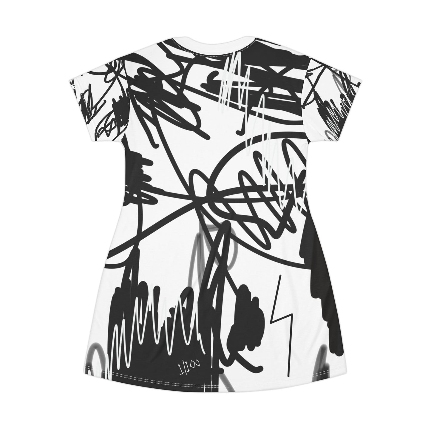 "Scribble" T-Shirt Dress