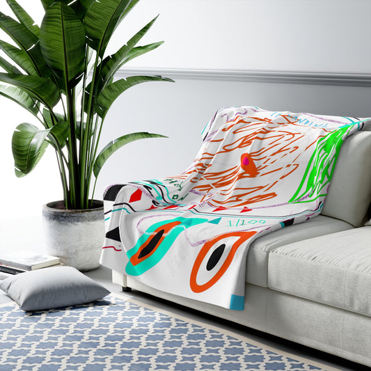 "Hold On" Sherpa Blanket - THE ART PLUG SHOP