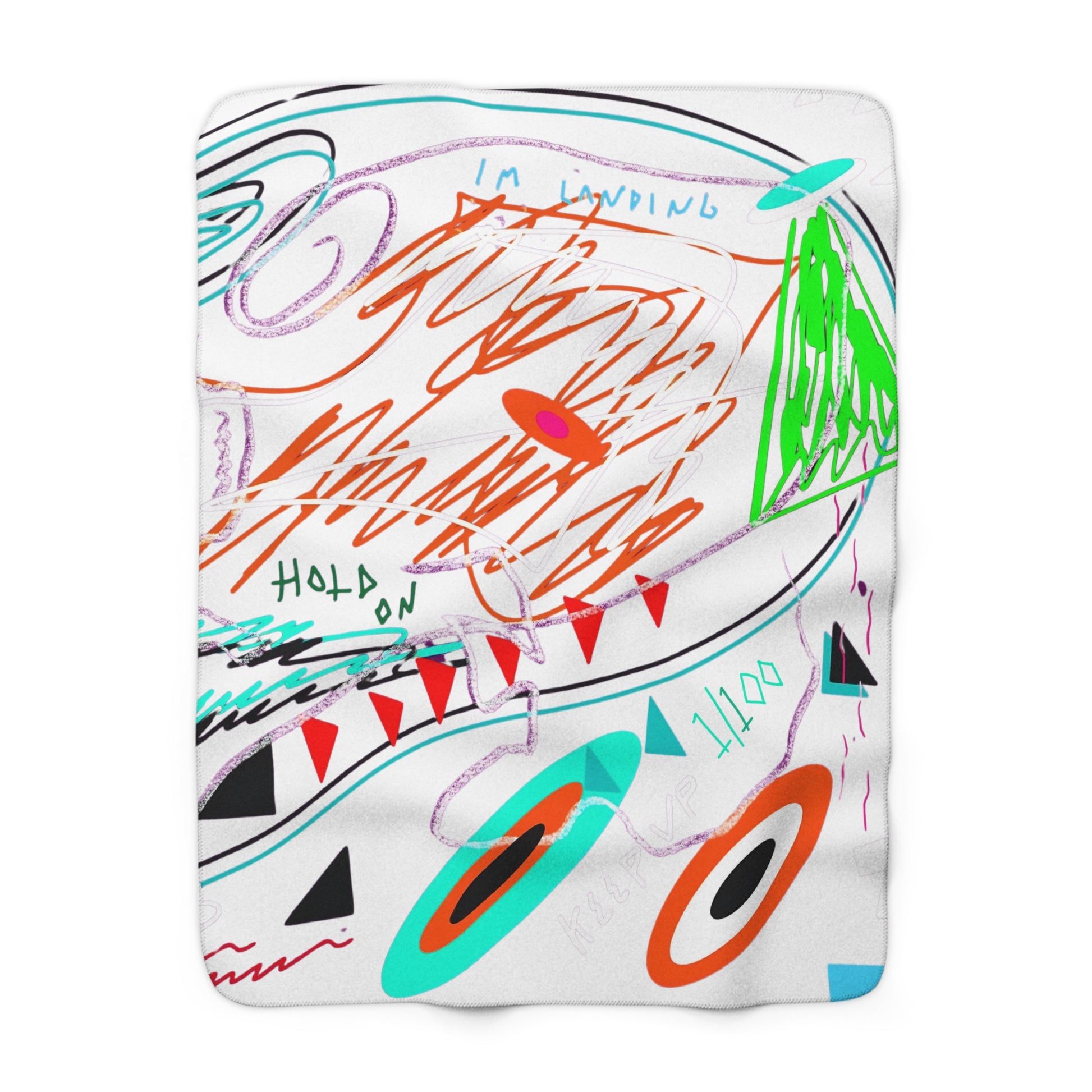 "Hold On" Sherpa Blanket - THE ART PLUG SHOP