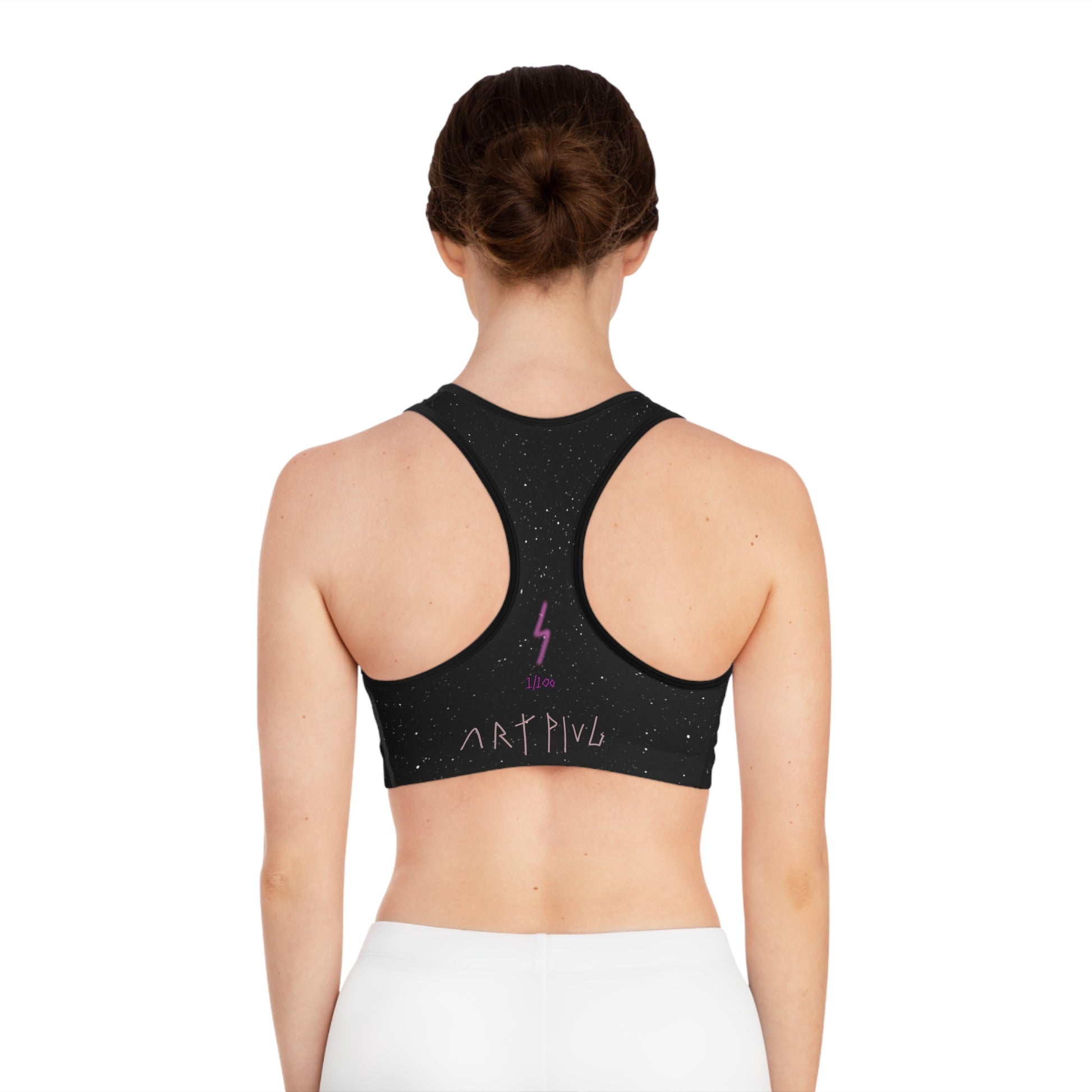 “Pink Nova” Sports Bra - THE ART PLUG SHOP