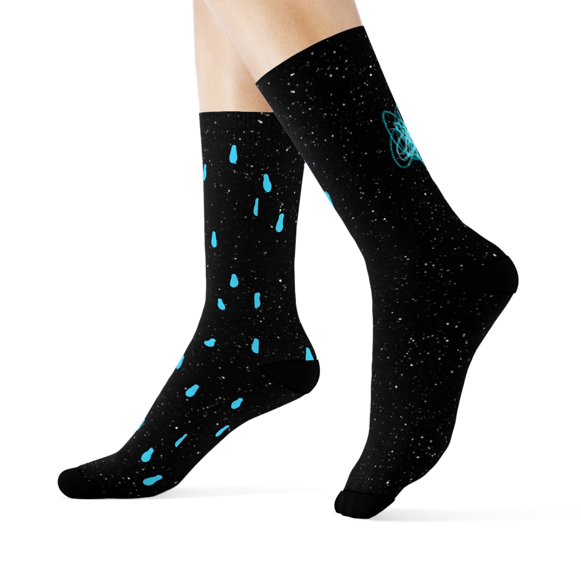 "Intergalactic" Crew Socks - THE ART PLUG SHOP