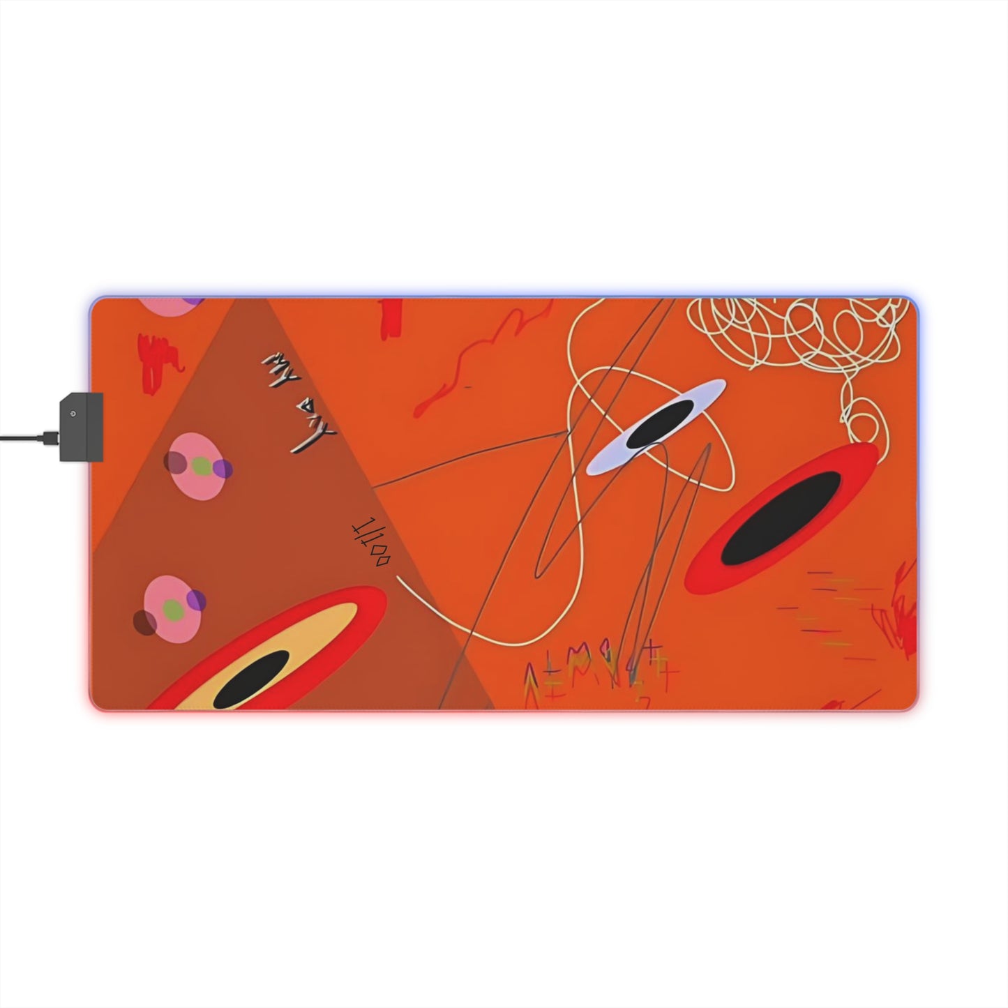 “Sketchy” LED Desk Mat - THE ART PLUG SHOP
