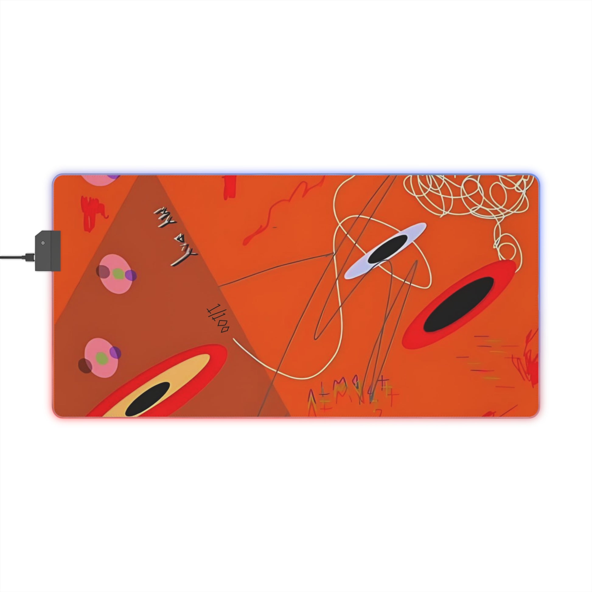 “Sketchy” LED Desk Mat - THE ART PLUG SHOP