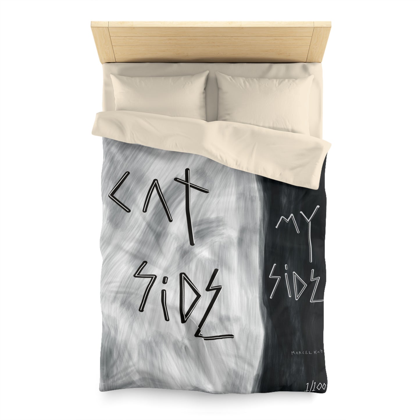 "Cat Side My Side" Duvet Cover