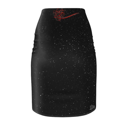“Pink Nova” Women’s Pencil Skirt - THE ART PLUG SHOP