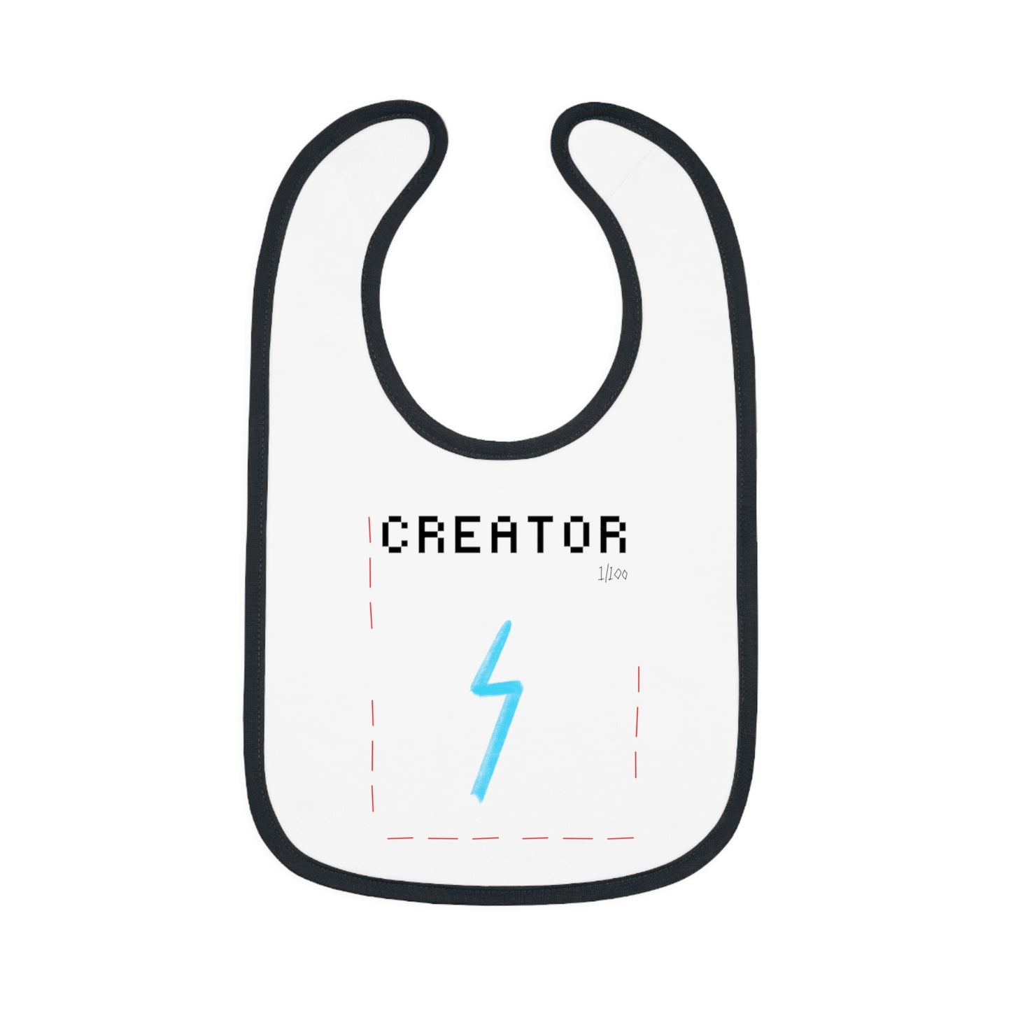 “Creator” Baby Jersey Bib - THE ART PLUG SHOP