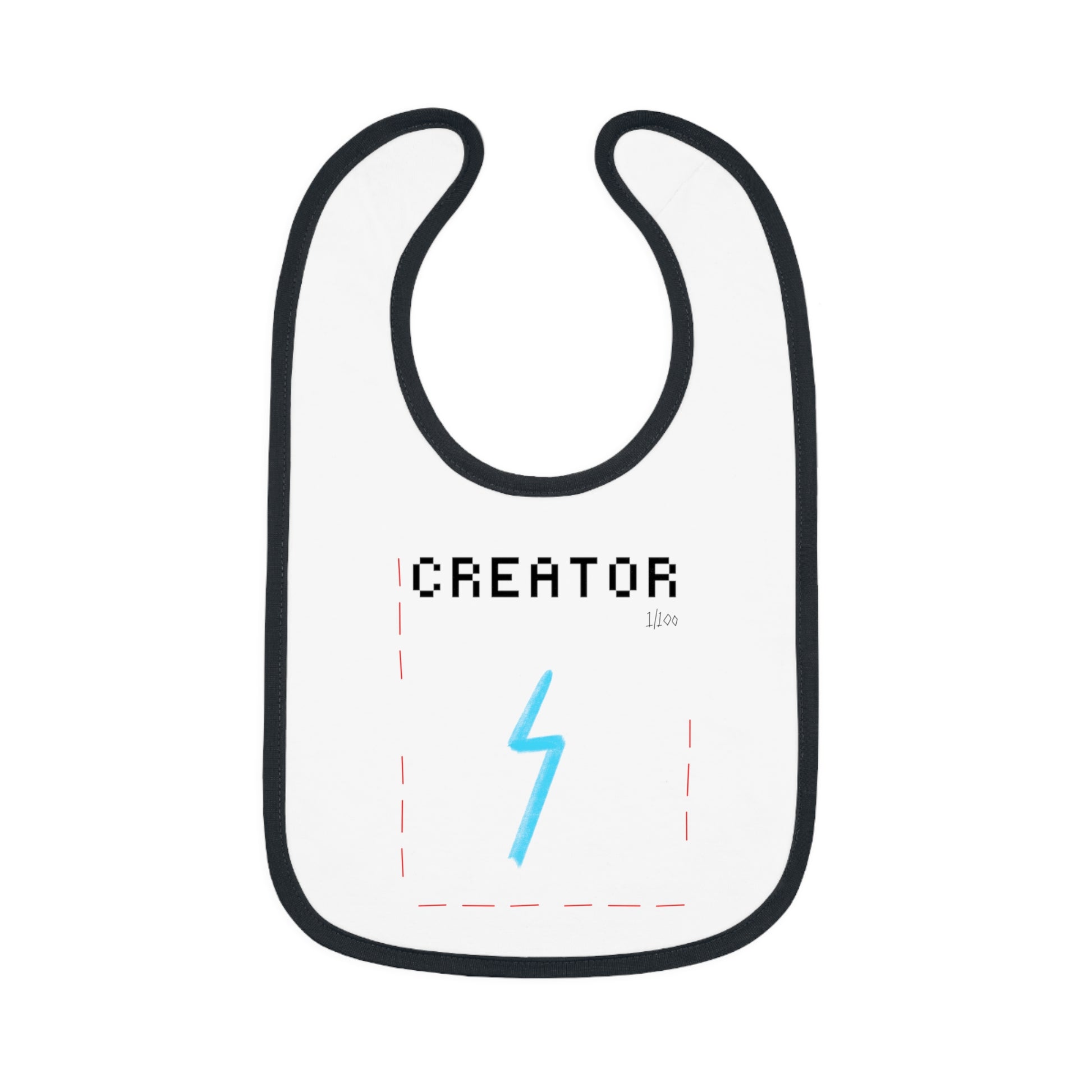 “Creator” Baby Jersey Bib - THE ART PLUG SHOP