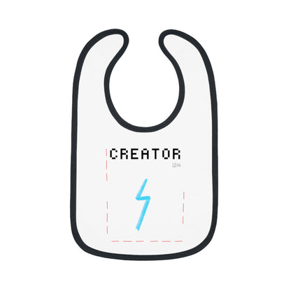 “Creator” Baby Jersey Bib - THE ART PLUG SHOP